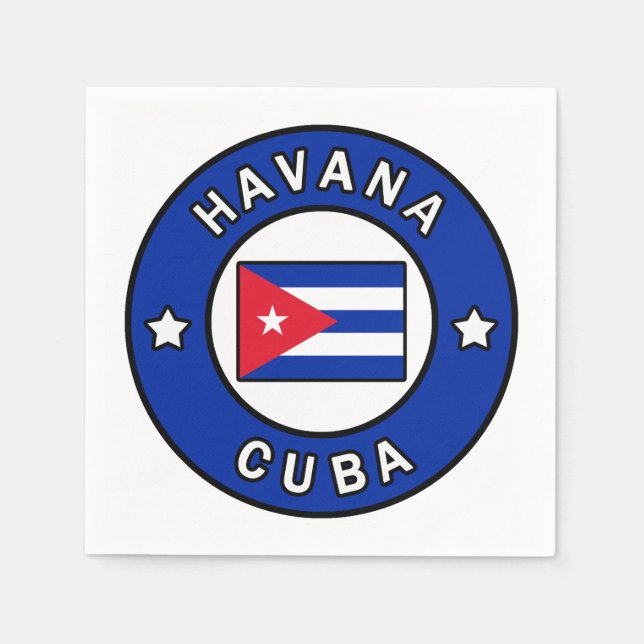 Havana Cuba Napkin (Front)