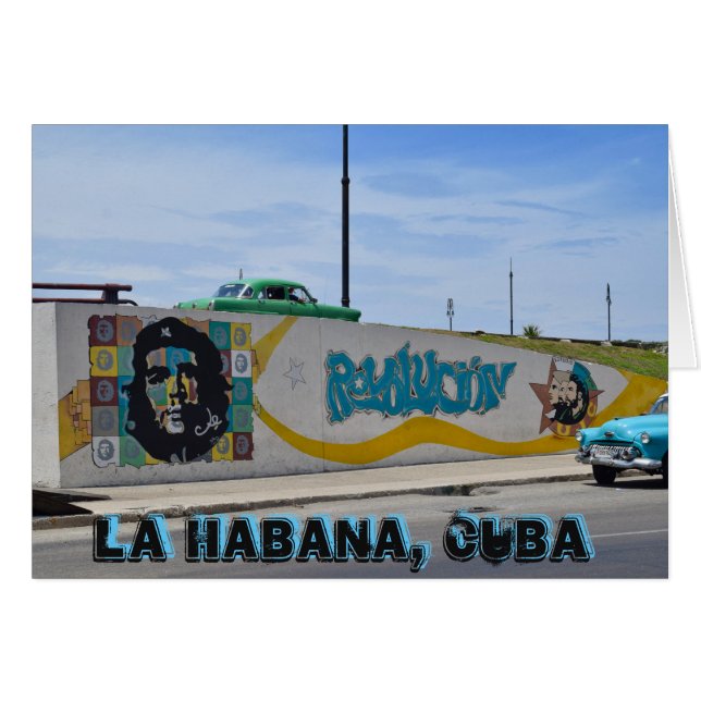 Havana Cuba Old Cars and Colorful Streets (Front Horizontal)