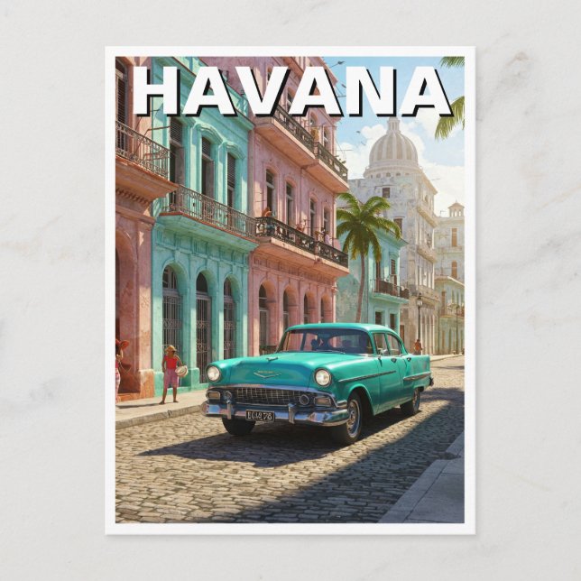 Havana Cuba Postcard (Front)