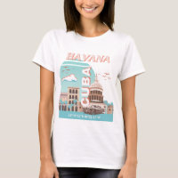 Havana Cuba Retro Travel Art