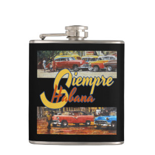 Havana Cuba - Siempre Habana Hip Flask