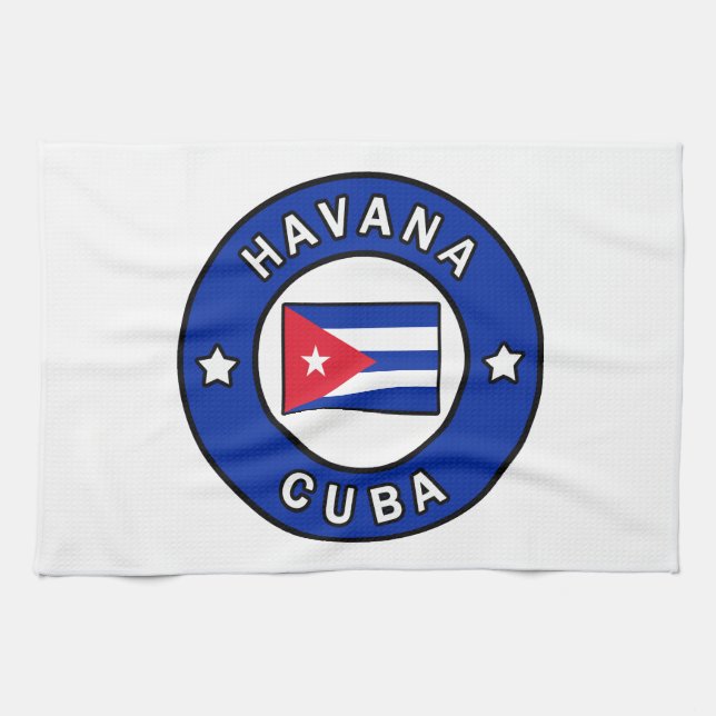 Havana Cuba Tea Towel (Horizontal)