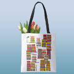 Havana Cuba Tote Bag<br><div class="desc">Modern contemporary city art based on Havana, Cuba. Vibrant colours and fun details. Original art by Nic Squirrell.</div>