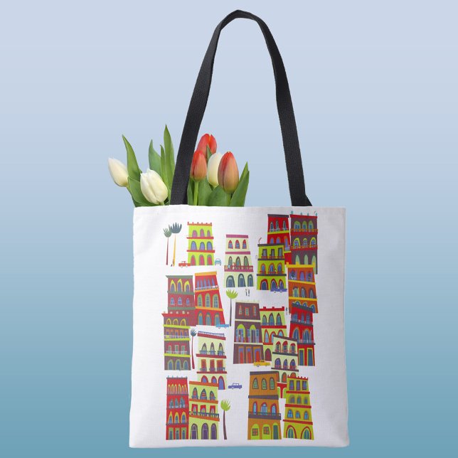 Havana Cuba Tote Bag (Havana Cuba art tote bag)