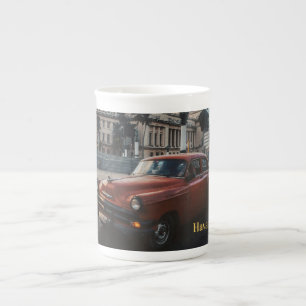 Havana Cuba Vintage Classic Car  Bone China Mug