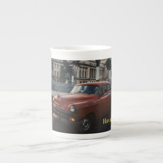 Havana Cuba Vintage Classic Car Bone China Mug