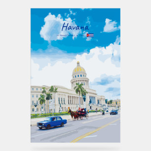 Havana, Cuba - Vintage Classic Soul Acrylic Sign