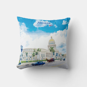 Havana, Cuba - Vintage Classic Soul Cushion