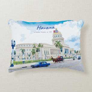 Havana, Cuba - Vintage Classic Soul Decorative Cushion