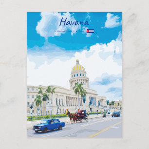 Havana, Cuba - Vintage Classic Soul Postcard