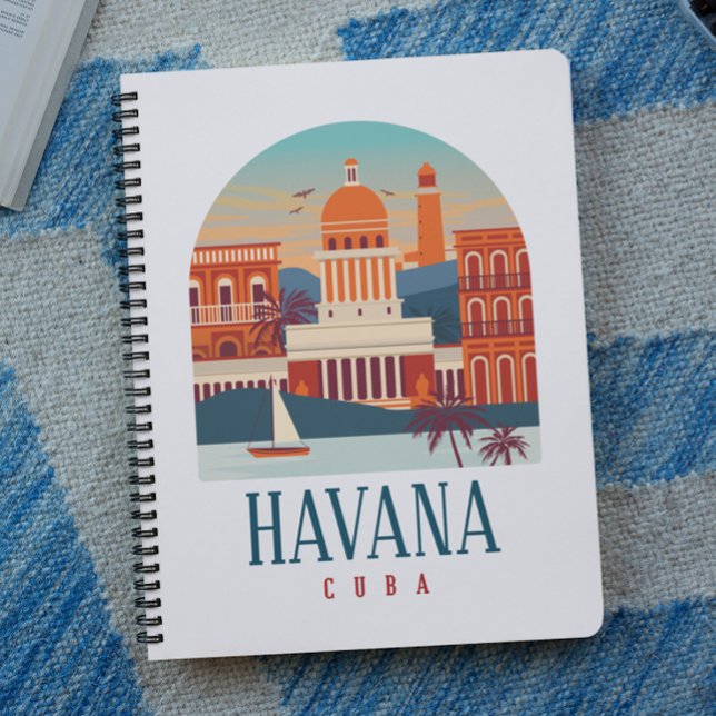 Havana Cuba Vintage Minimal Retro Travel Notebook (Havana Cuba Vintage Minimal Retro Travel Notebook)