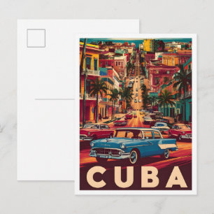 Havana Cuba Vintage Travel Postcard
