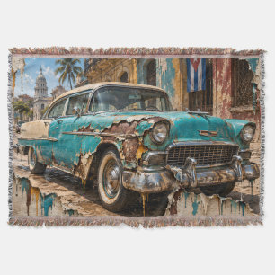 Havana Dreams, Rusted Chrome Throw Blanket