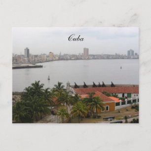 havana harbour postcard