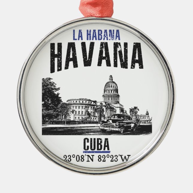 Havana Metal Tree Decoration (Front)
