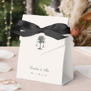 Havana Palm   Vintage Palm Tree Wedding Favour Box