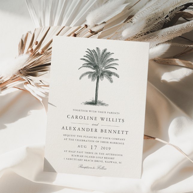 Havana Palm Wedding Invitation (Creator Uploaded)