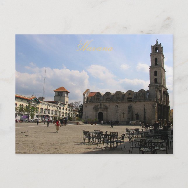 Havana square postcard (Front)