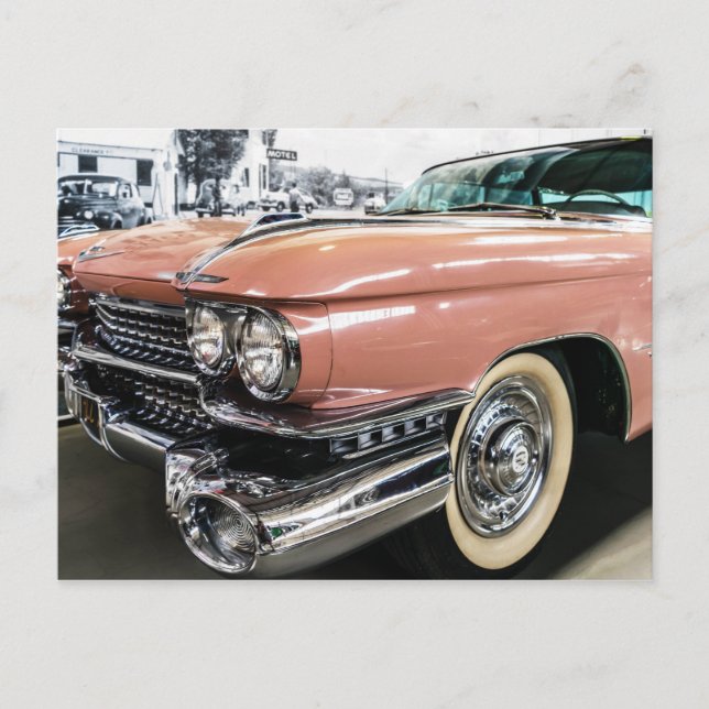 Havana Street Oldtimer American Car Cuba Travel Postcard (Front)