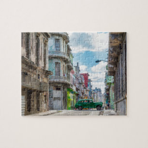 Havana Street Oldtimer Car Cuba Travel Photography Jigsaw Puzzle