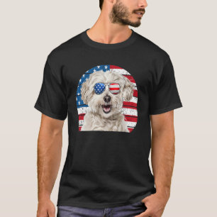 Havanese 4th Of July For Men Kids Havanese Dog T-Shirt