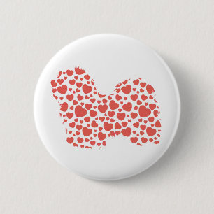 Havanese 6 Cm Round Badge