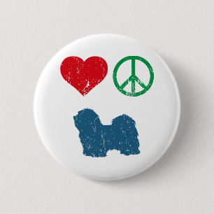Havanese 6 Cm Round Badge