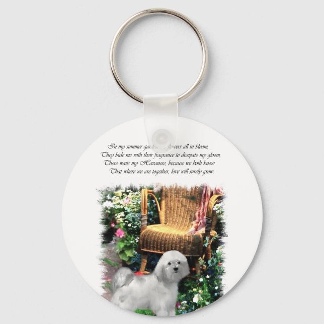 Havanese Art Gifts Key Ring (Front)