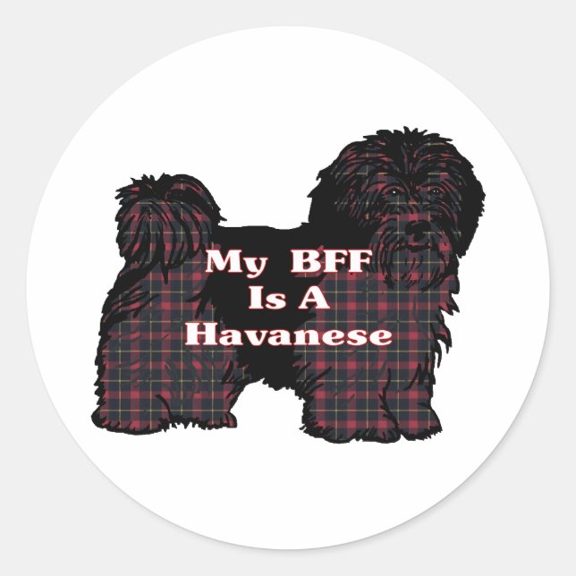 Havanese BFF Sticker (Front)