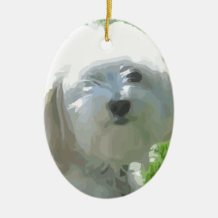 Havanese Ceramic Tree Decoration