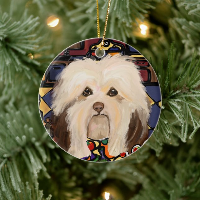HAVANESE       CERAMIC TREE DECORATION (Tree)