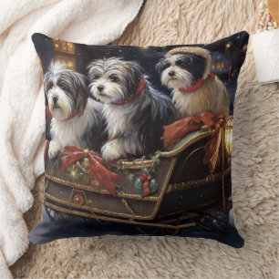 Havanese Christmas Festive Season Cushion