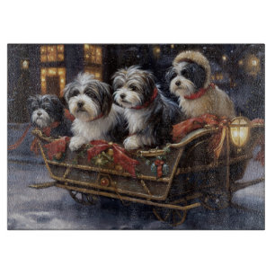 Havanese Christmas Festive Season Cutting Board