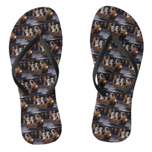 Havanese Christmas Festive Season  Jandals