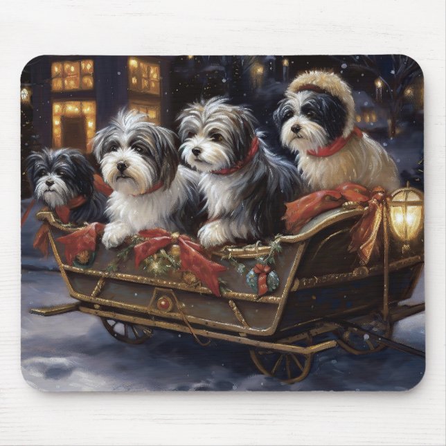 Havanese Christmas Festive Season  Mouse Pad (Front)