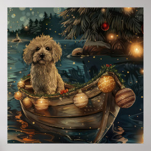 Havanese Christmas Festive Voyage Poster