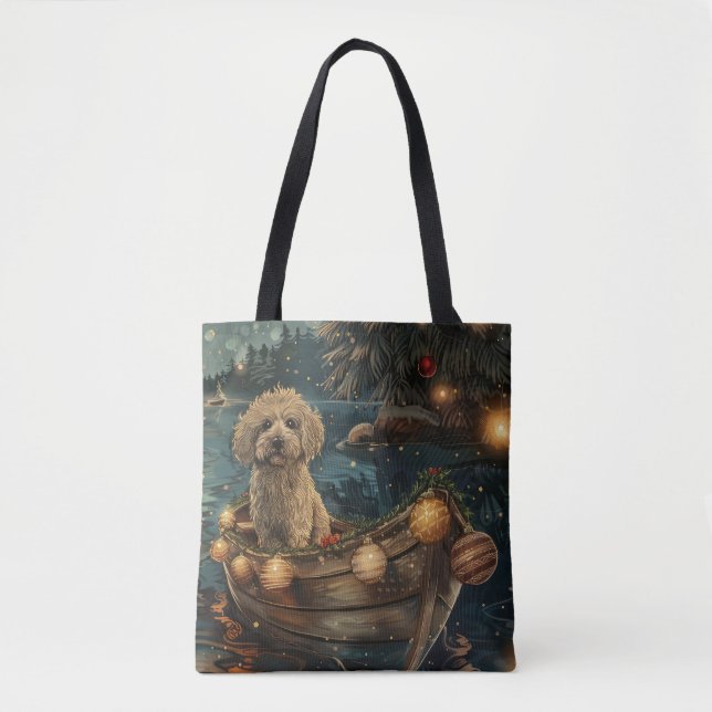 Havanese Christmas Festive Voyage Tote Bag (Front)