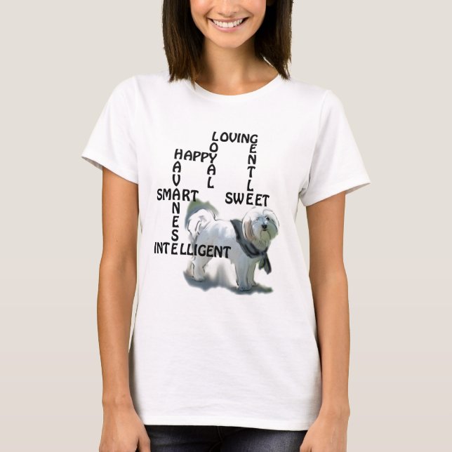 Havanese_crossword T-Shirt (Front)