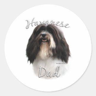 Havanese Dad 2 Classic Round Sticker