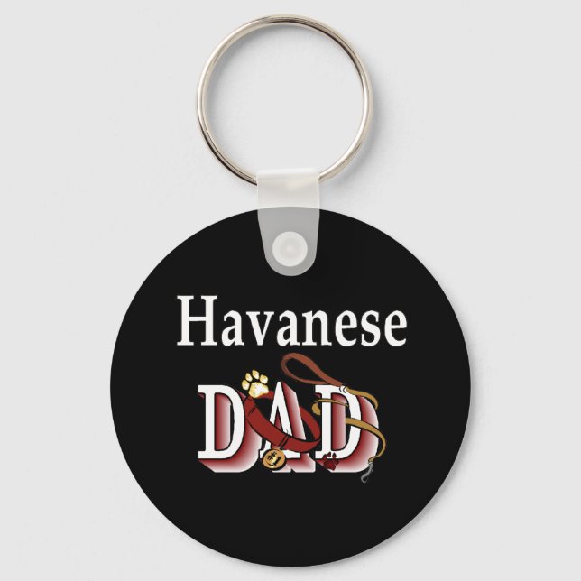 Havanese dad Keychain (Front)