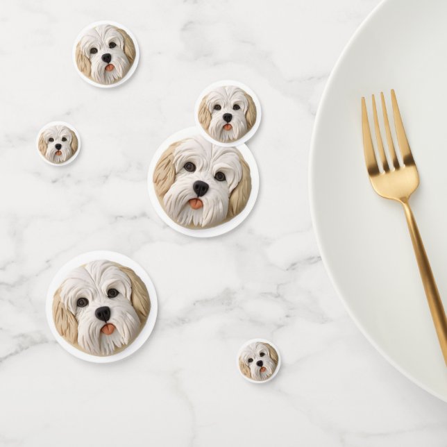 Havanese Dog 3D Inspired Confetti (Group)