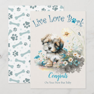 Havanese Dog Adoption, Gotcha Day Card