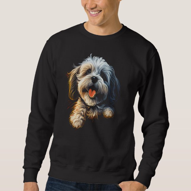 Havanese Dog Bolonka Shih Tzu Lhasa Apso Maltese G Sweatshirt (Front)