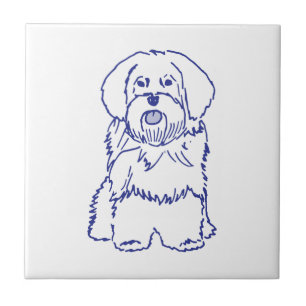 Havanese dog breed tile