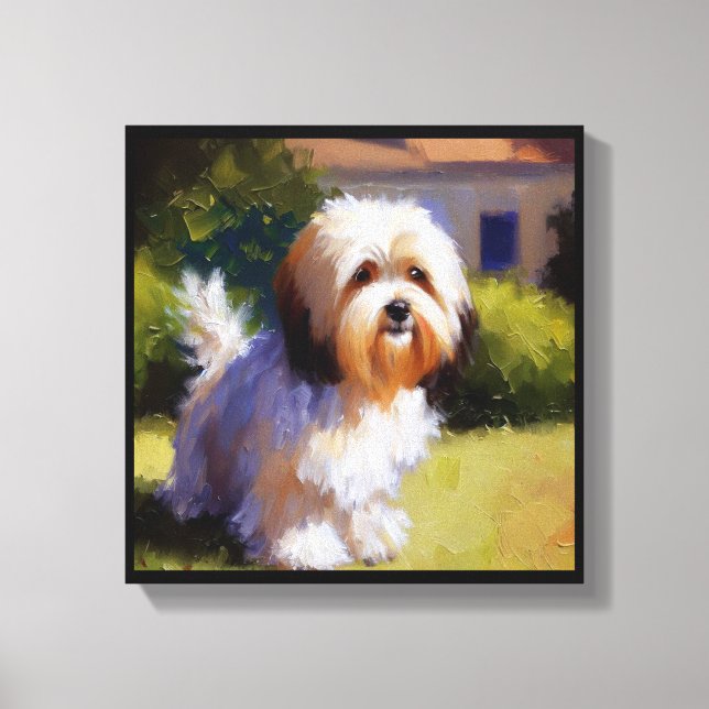 Havanese Dog Canvas Print (Front)