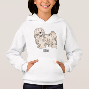 Havanese dog cartoon illustration