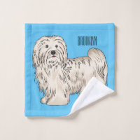 Havanese dog cartoon illustration