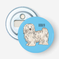 Havanese dog cartoon illustration