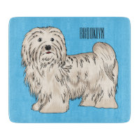 Havanese dog cartoon illustration