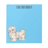 Havanese dog cartoon illustration